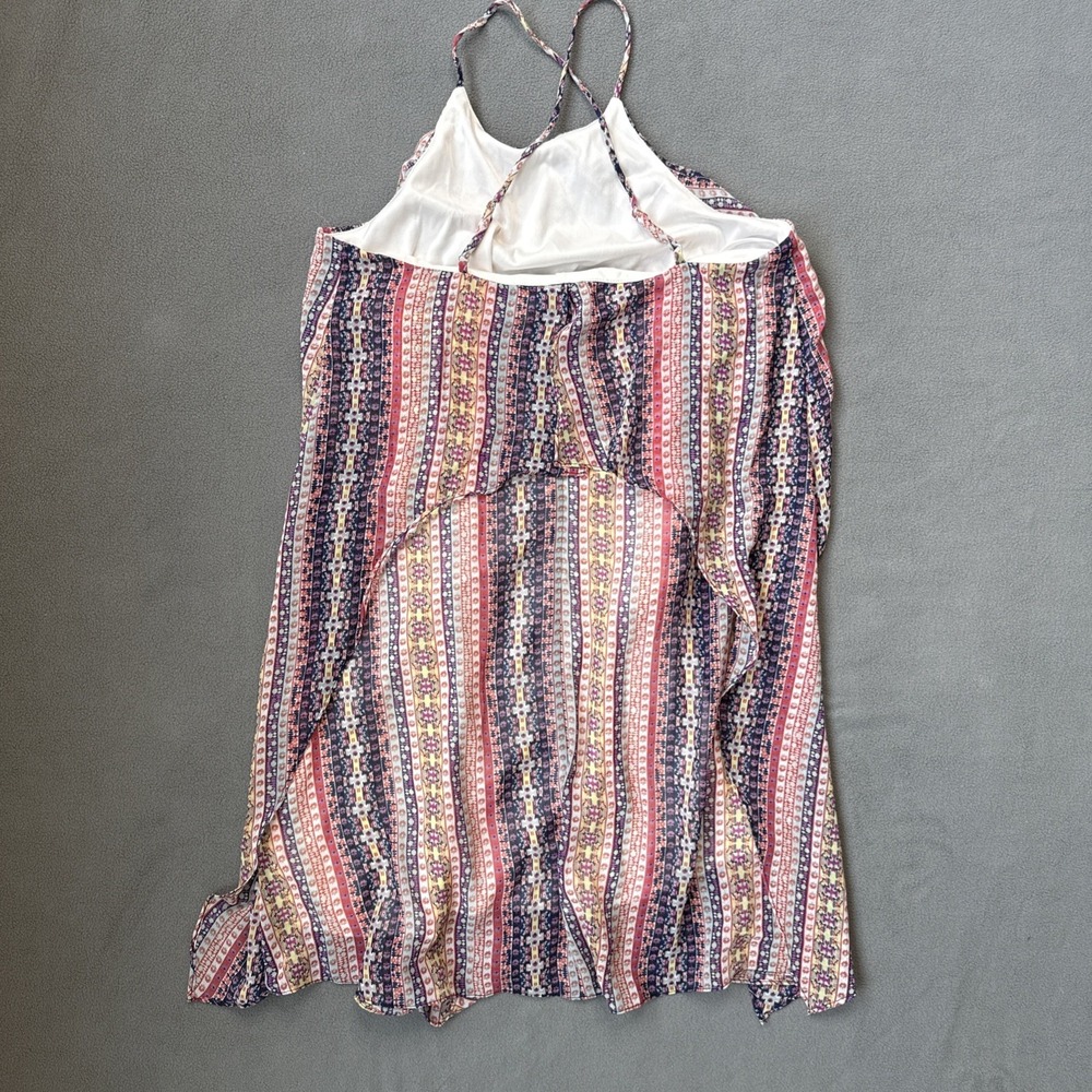 BCBG MAXAZRIA Dress Womens XS Spaghetti Criss Cross Strap Cocktail Mini Boho Y2K - Picture 2 of 16